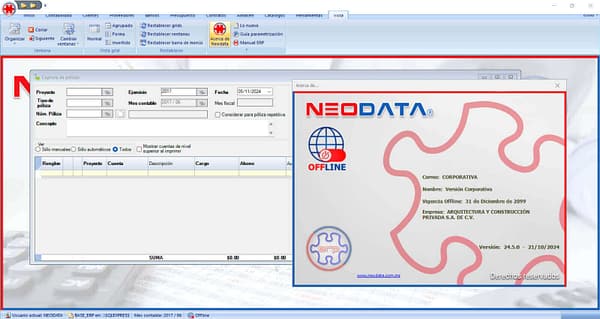 Neodata ERP Construccion 24.5.0